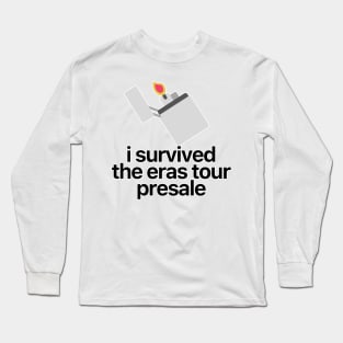 I Survived The Eras Tour Presale Long Sleeve T-Shirt